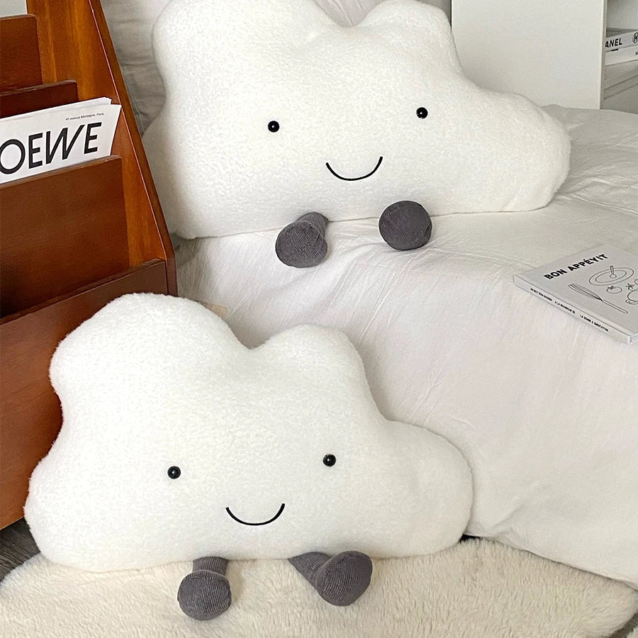 Kawaii White Cloud Plush Pillow Very Soft Cute