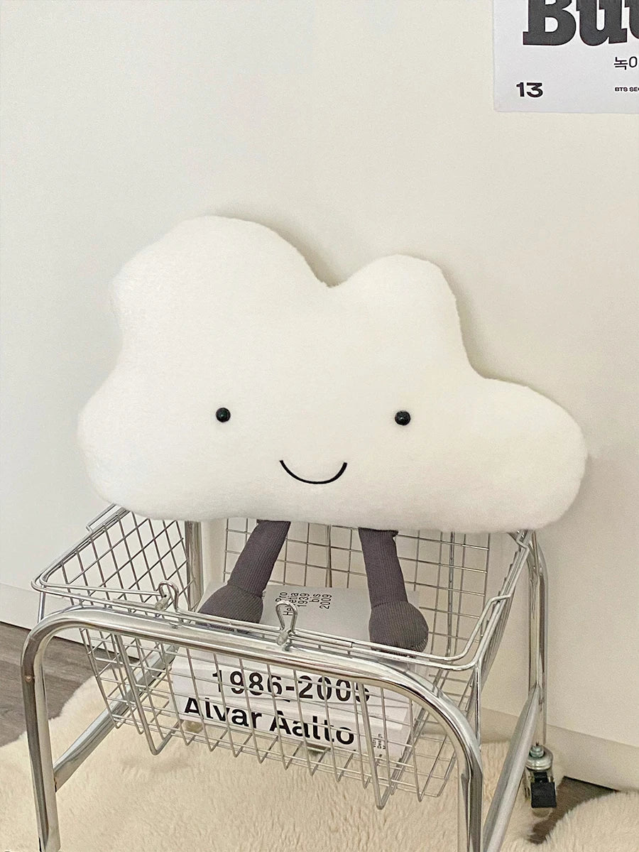 Kawaii White Cloud Plush Pillow Very Soft Cute