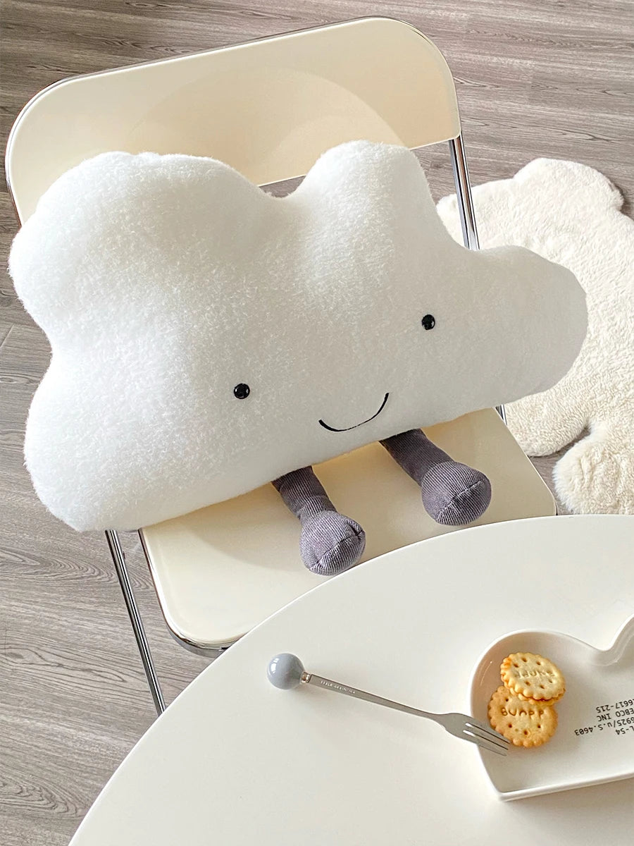 Kawaii White Cloud Plush Pillow Very Soft Cute