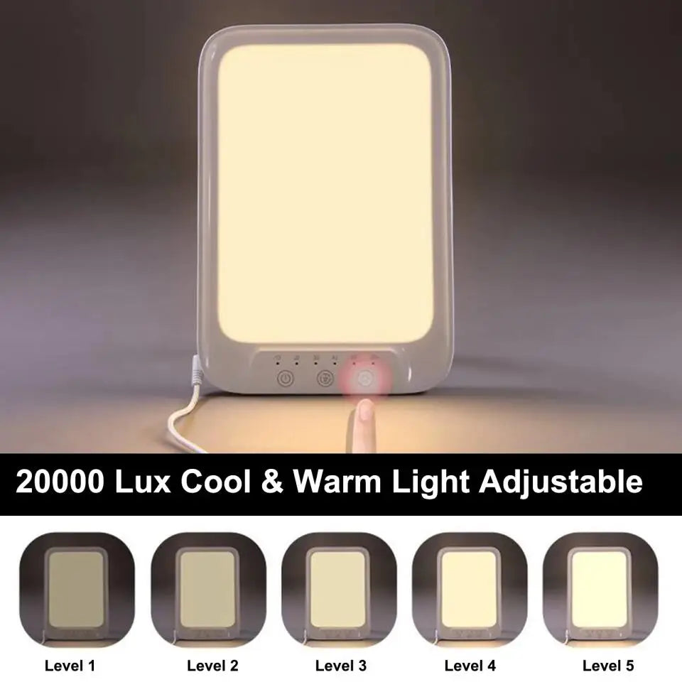32000 Lux Cool Warm Light LED Daylight Lamp Therapy