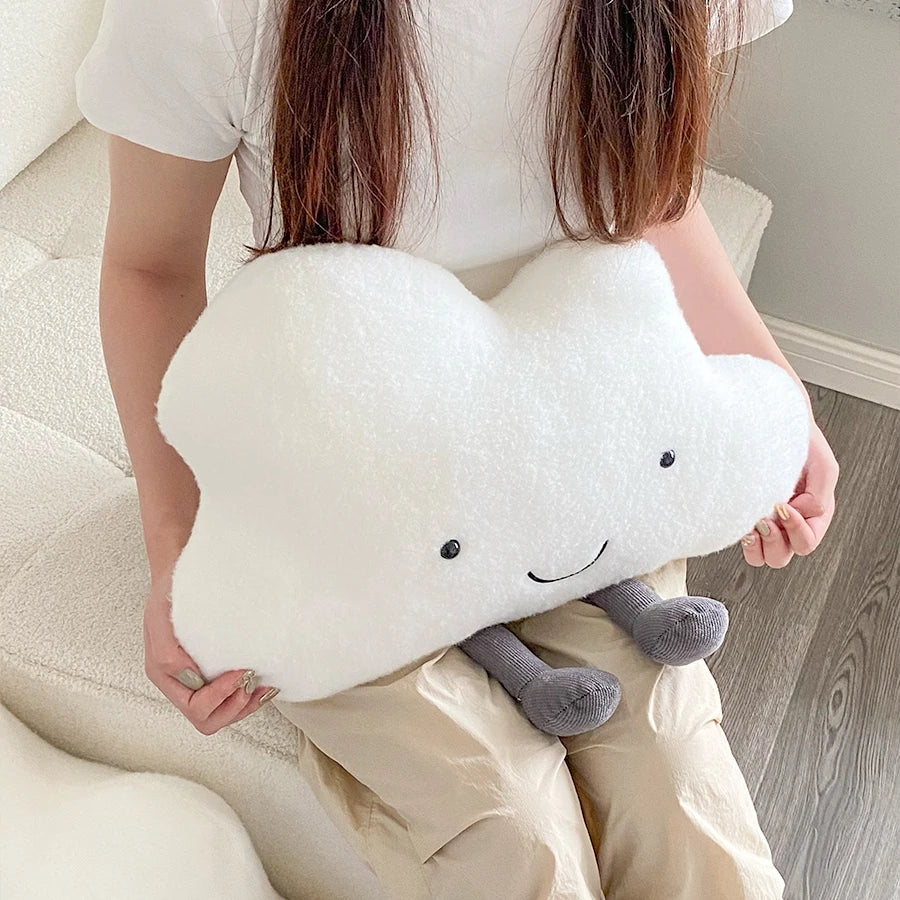 Kawaii White Cloud Plush Pillow Very Soft Cute