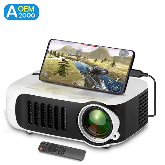 A2000 Mini Projector Portable Home Cinema LED Video